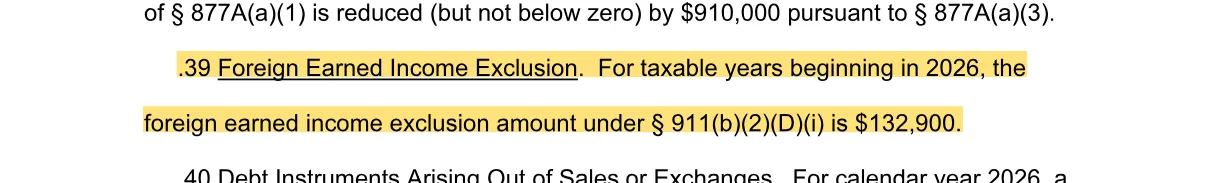 The quoted passage, highlighted on page 25 of Rev. Proc. 2025-32.