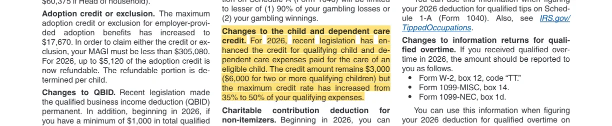 The quoted passage, highlighted on page 2 of Publication 505 (2026), Tax Withholding and Estimated Tax.
