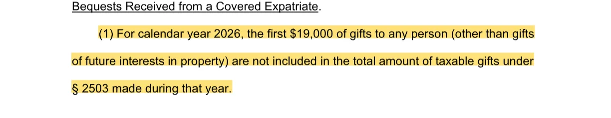 The quoted passage, highlighted on page 25 of Rev. Proc. 2025-32.