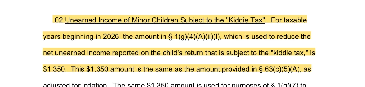 The quoted passage, highlighted on page 12 of Rev. Proc. 2025-32.